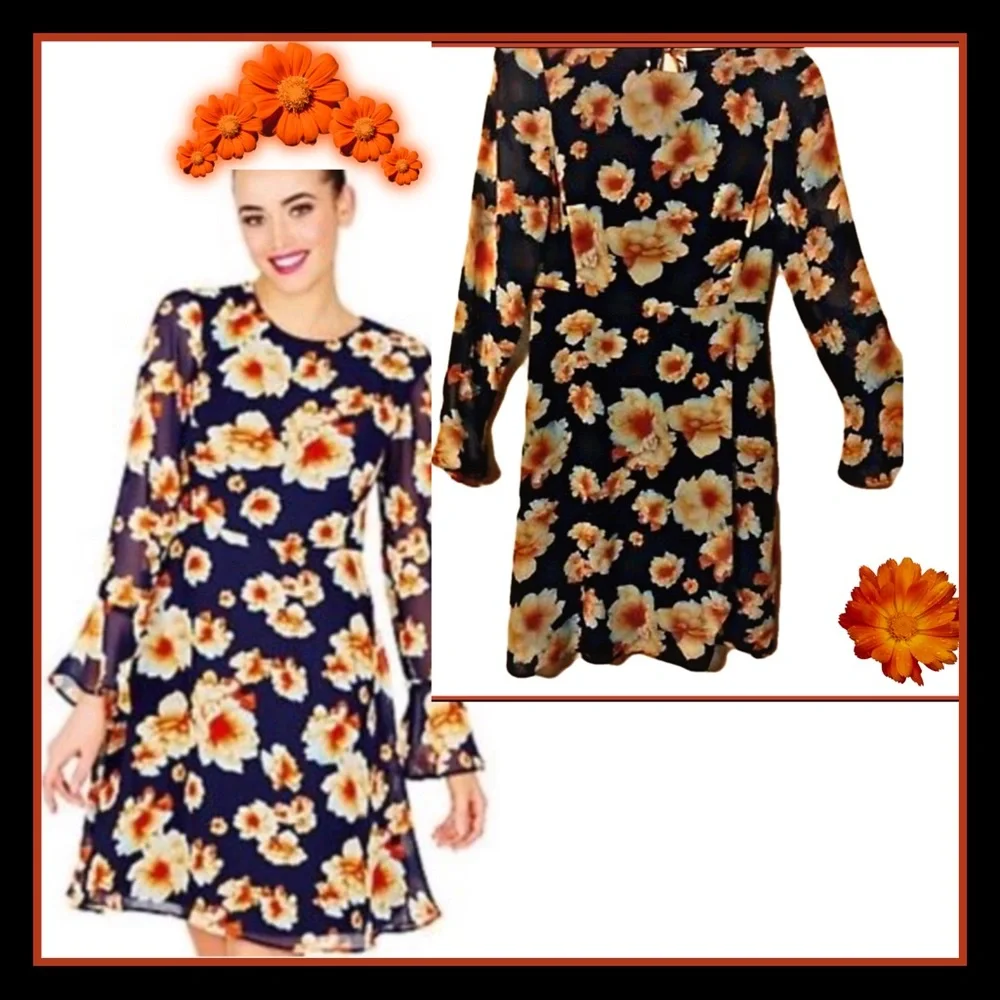 NWT Betsey Johnson Sz 2 Silky Dress - Picture 3 of 11